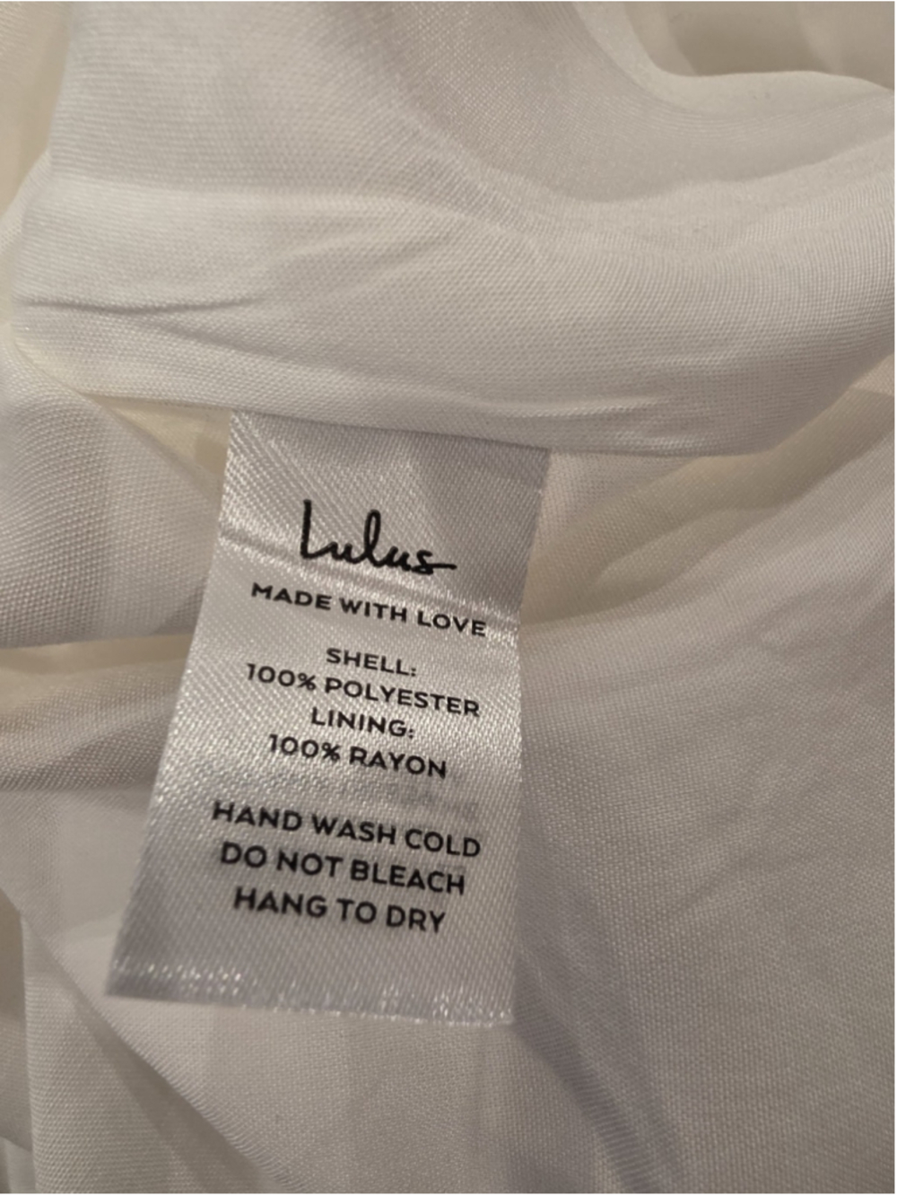 Lulu's Close to Your Heart White Satin Jacquard Cowl Slip Dress Sz M Beach Bride - Picture 11 of 11